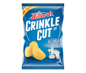 125 g Willard's C/Cut Salt & Vinegar Flavoured Potato Chips
