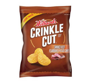 125 g Willard's C/Cut Smoked Beef Flavoured Potato Chips