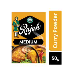 10 x 50 g Rajah Medium Curry Powder