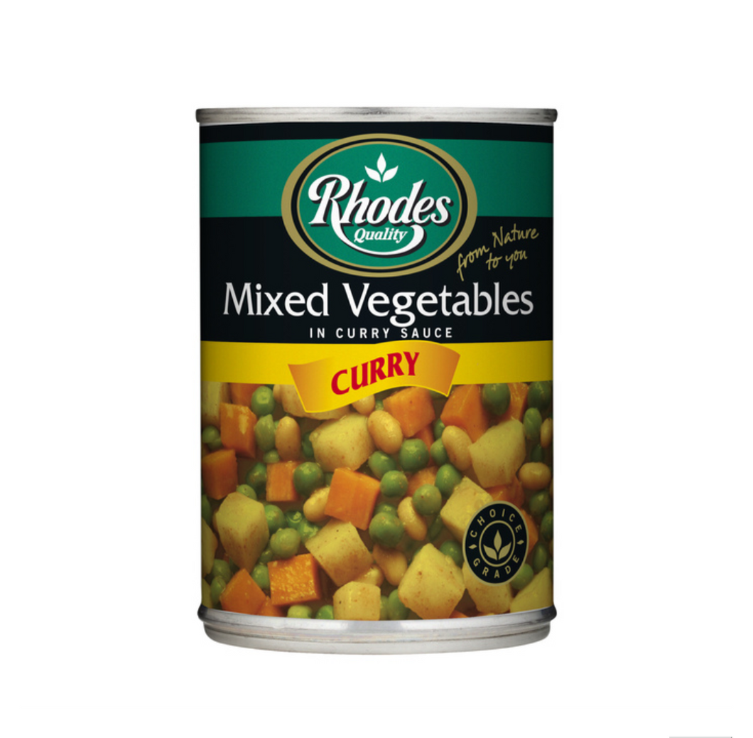 12 x 410 g Rhodes Mixed Vegetables In Curry Sauce