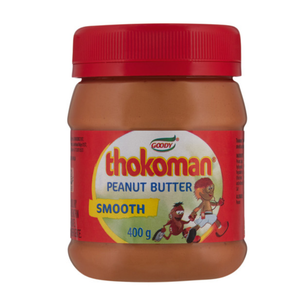 6 x 400 g Thokoman Peanut Butter