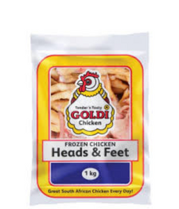 10 x 1 kg Goldi Chicken Heads & Feet