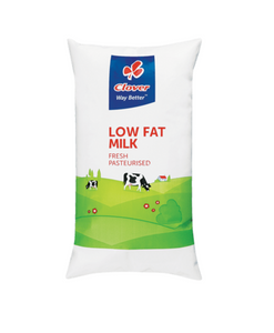 1 litre Clover Low Fat Fresh Milk Sachet