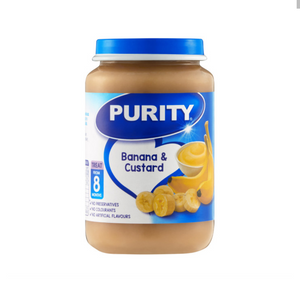 6 x 200 ml Purity 3rd Foods Banana & Custard Jar