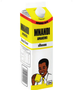 1 litre Mnandi Amahewu Banana Flavour