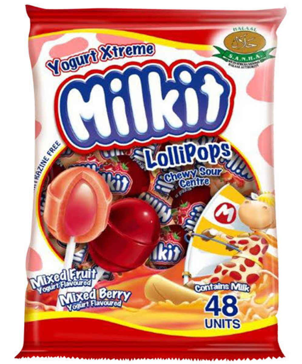 48s Milkit Mixed Fruit Yoghurt Flavoured Lollipops – AirStall