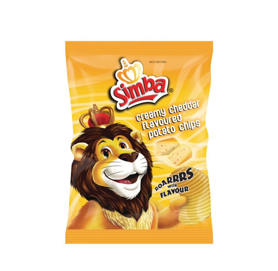 Simba Chipi Color In 48 x 36 g Simba Creamy Cheddar Flavoured Potato Chips – AirStall