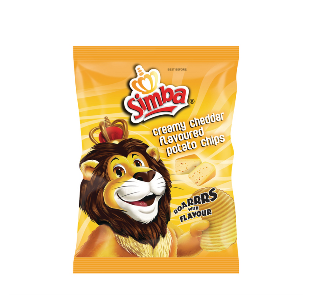 36 g Simba Creamy Cheddar Flavoured Potato Chips