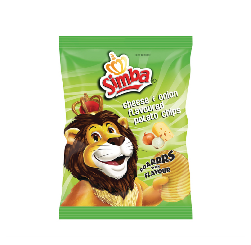 48 x 36 g Simba Cheese & Onion Flavoured Potato Chips