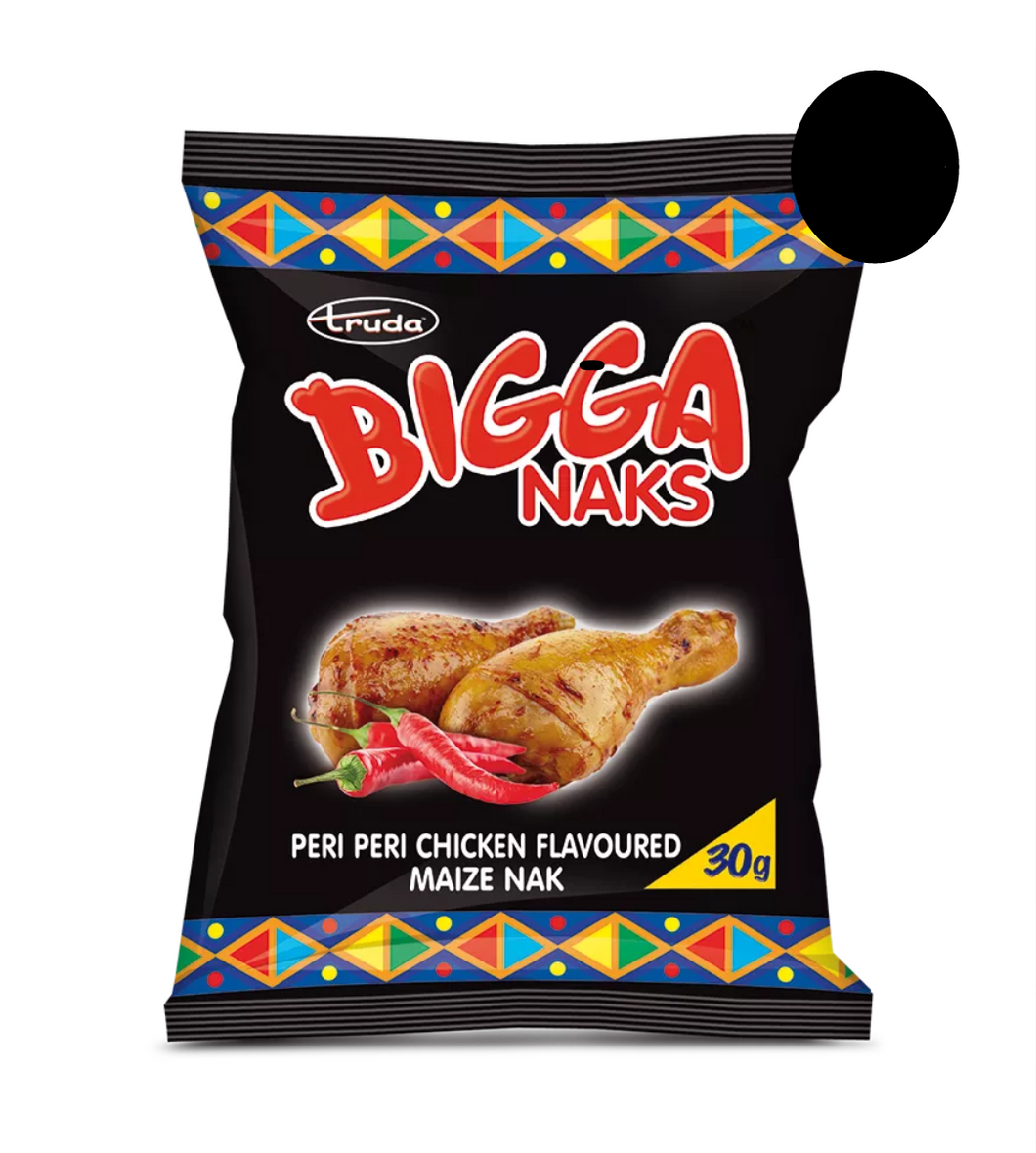 40 x 30 g Bigga Peri Peri Chicken Flavoured Maize Nak – AirStall