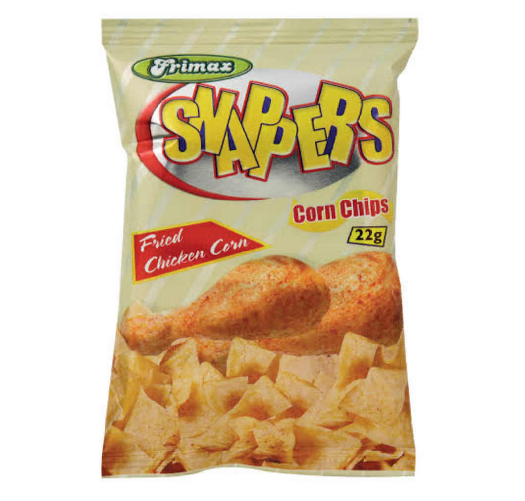 50 x 22 g Frimax Snappers Fried Chicken Flavoured Corn Snack