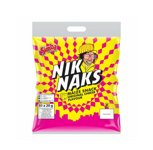 50 x 20 g Nik Naks Original Cheese Flavoured Maize Snack