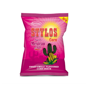 10 x 125 g Stylos Sweet Mexican Chilli Flavoured Corn Chips