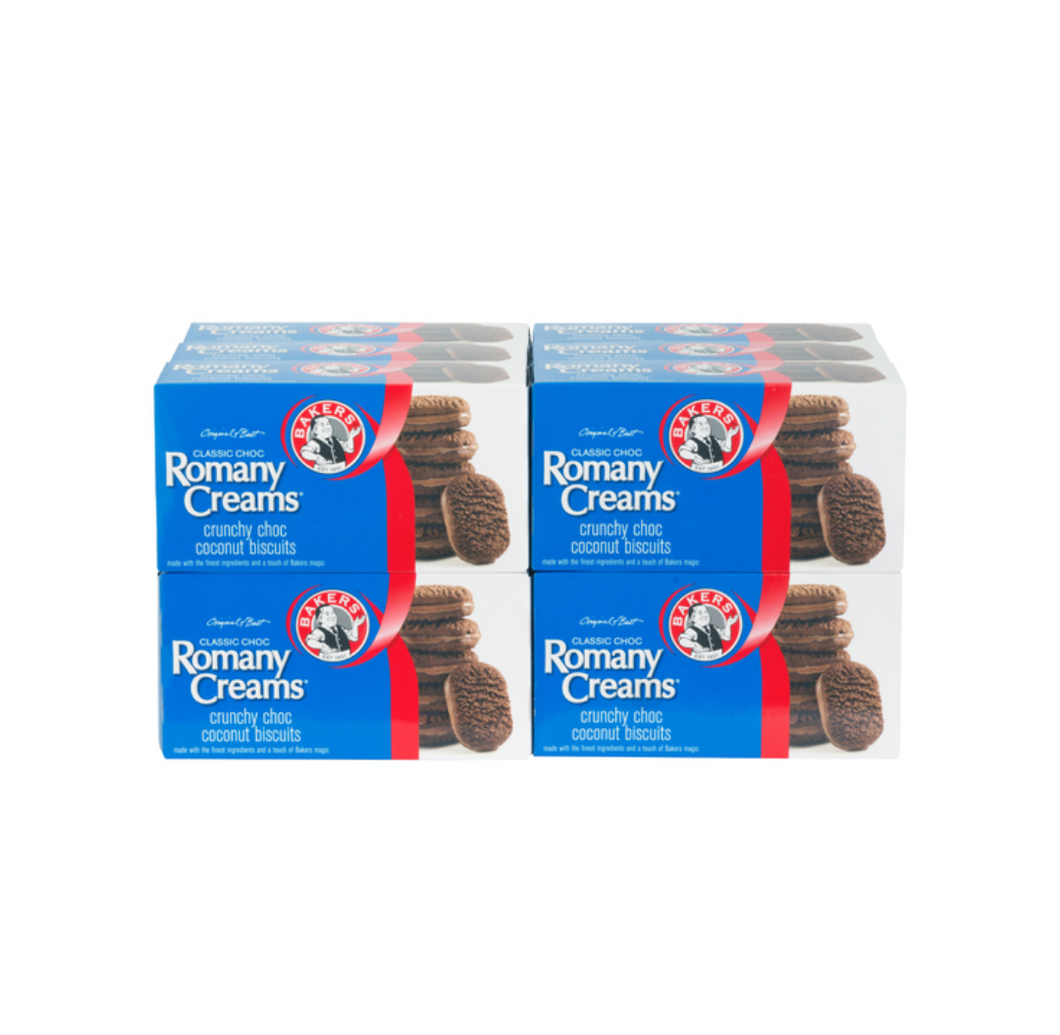 12 x 200 g Bakers Romany Creams Chocolate Biscuits