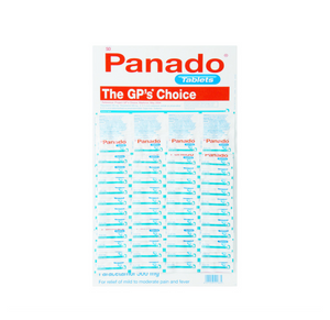 48 x 2s Panado Tablets Display Card