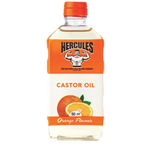 12 x 50 ml Hercules Orange Flavoured Castor Oil