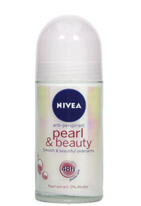 6 x 50 ml Nivea Pearl & Beauty Anti-Perspirant Roll-On