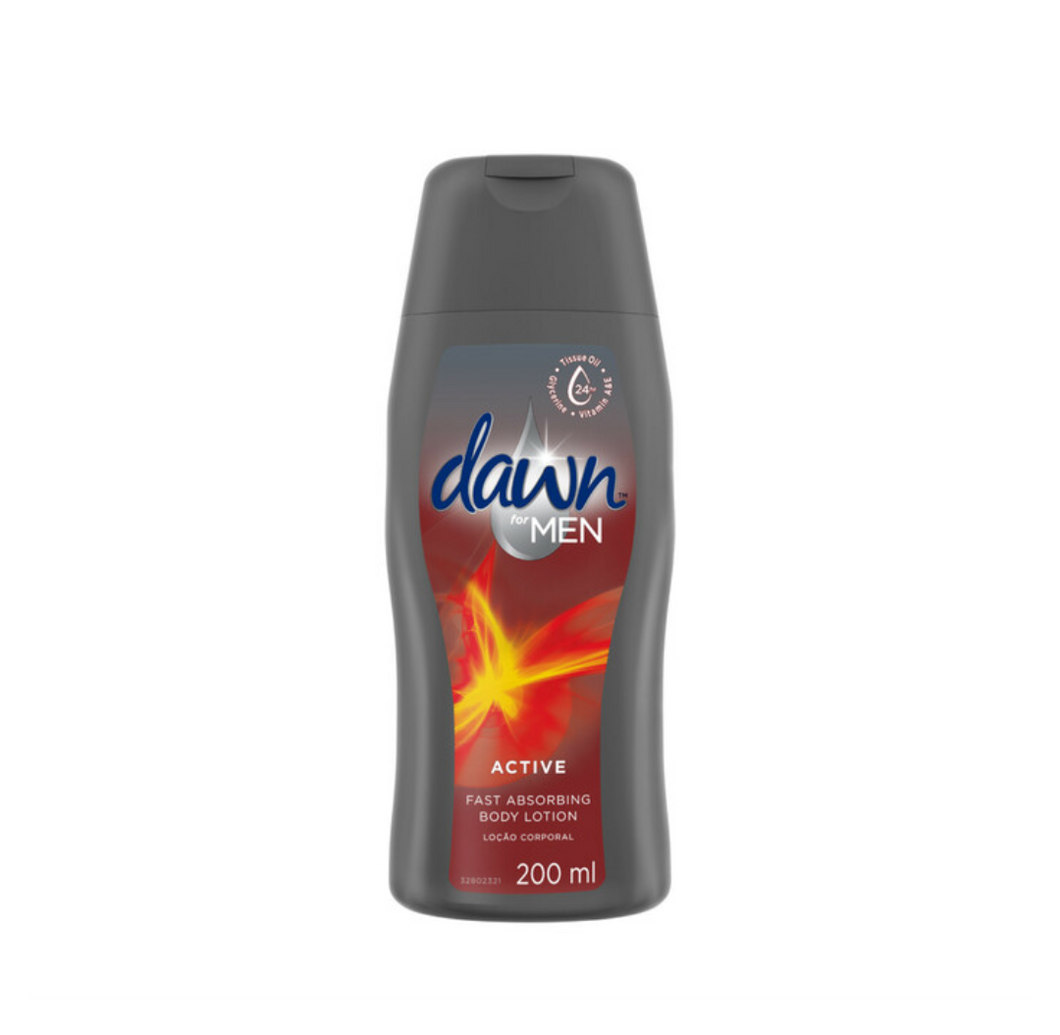 6 x 200 ml Dawn Men Active Body Lotion
