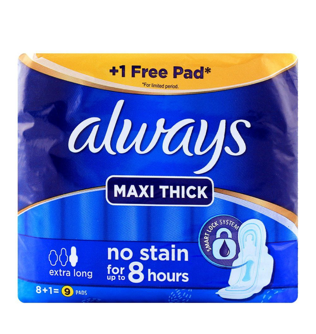 8s Always Maxi Thick Extra Long Sanitary Pads