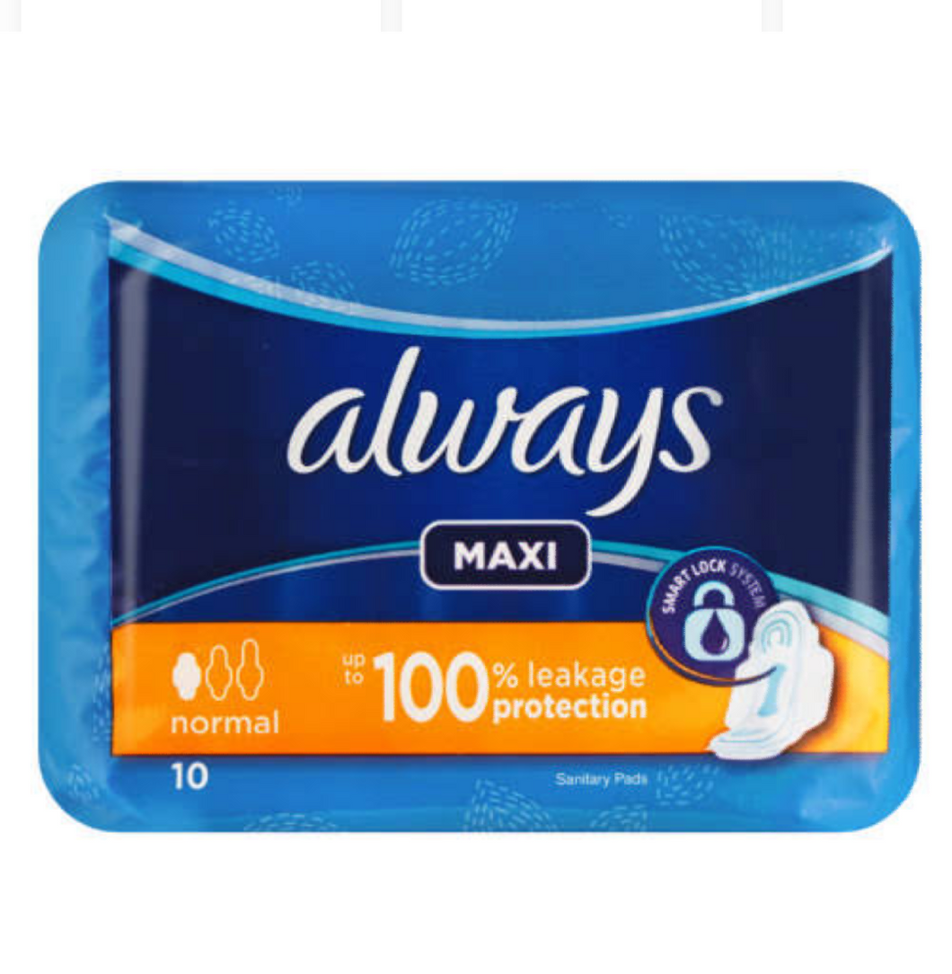 10s Always Maxi Normal Sanitary Pads