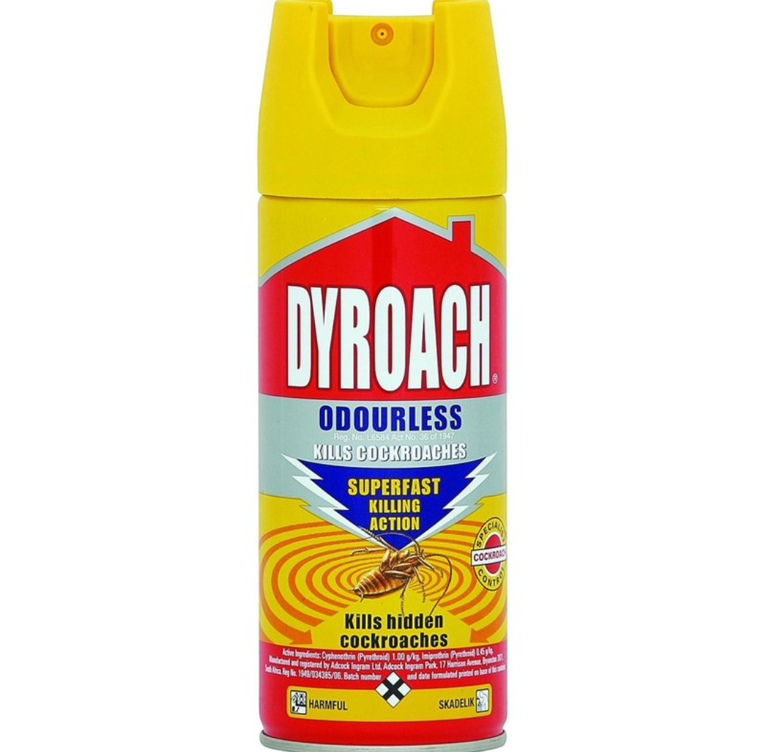 6 x 180 ml Dyroach Odourless Spray – AirStall