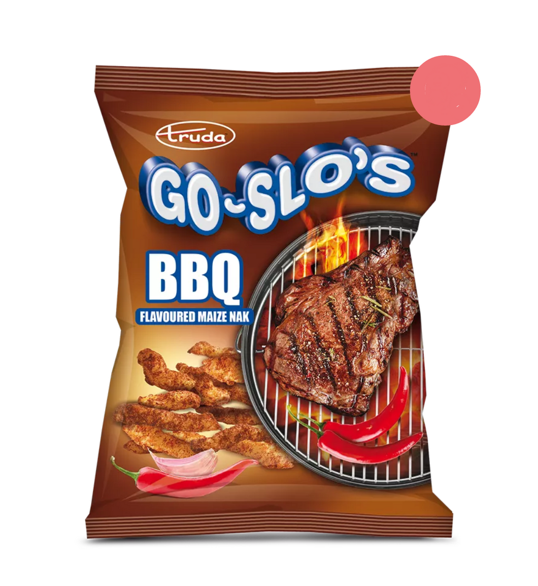 12 x 100 g Go-Slo's BBQ Flavoured Maize Snack
