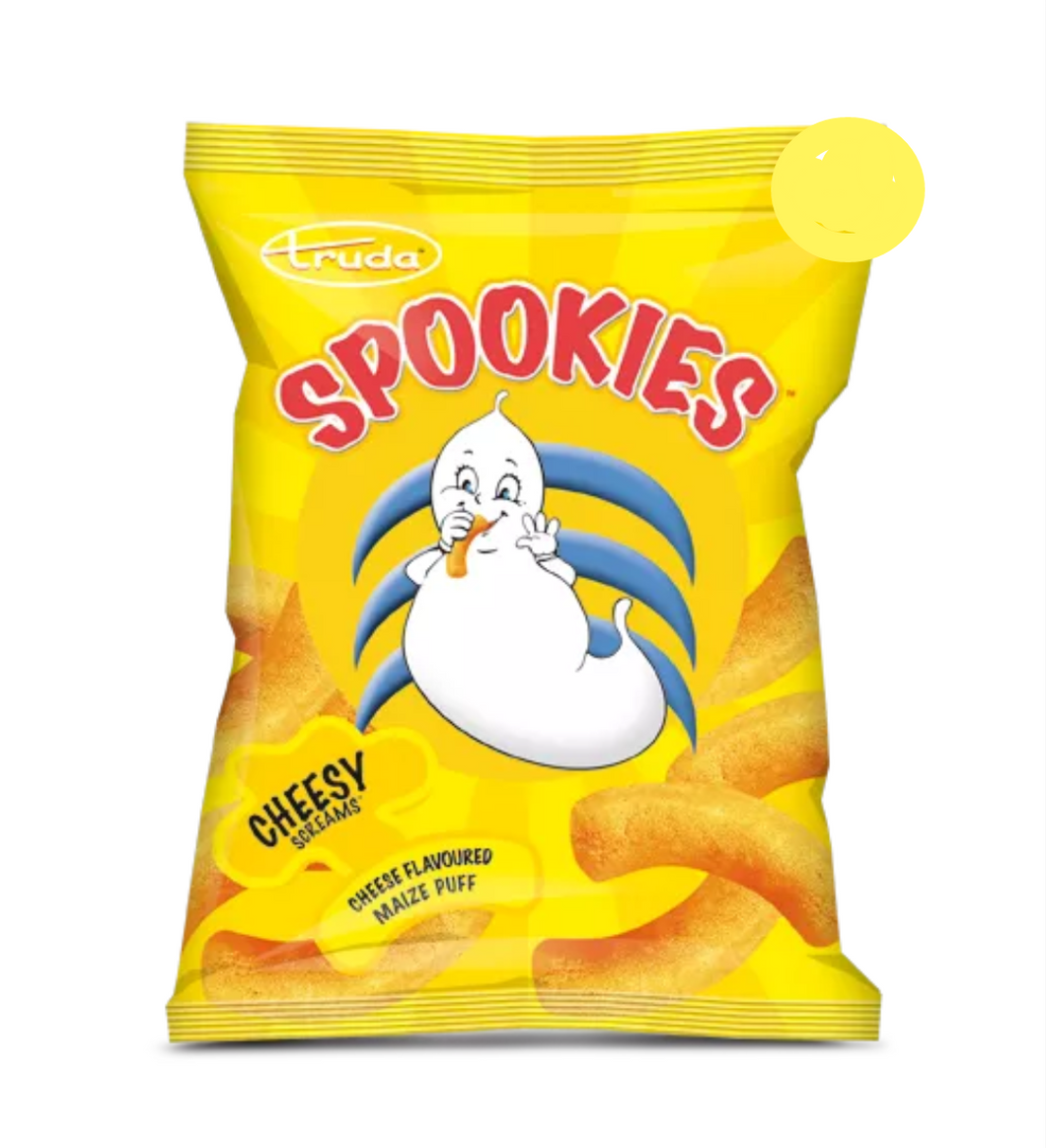12 x 50 g Truda Spookies Cheesy Flavoured Maize Puffs