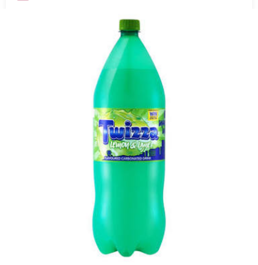 2 litre Twizza Lemon & Lime Soft Drink