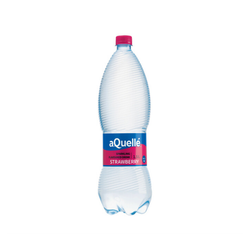 6 x 1.5 litre Aquelle Strawberry Flavoured Sparkling Water