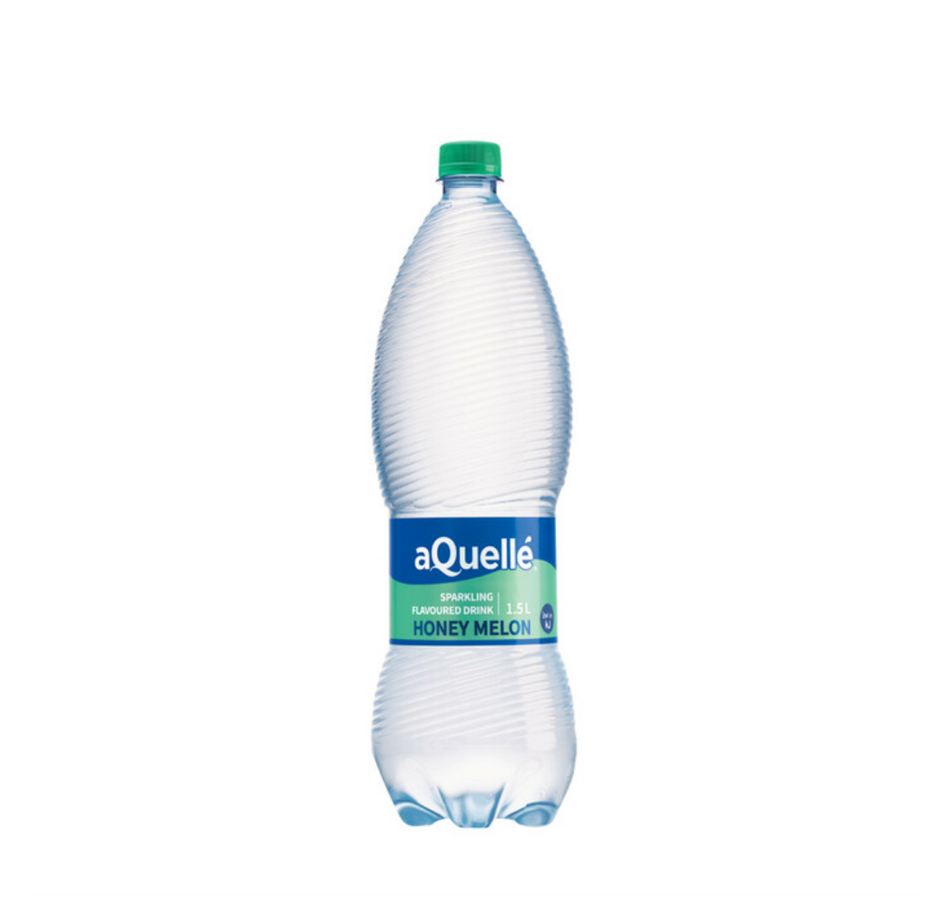 6 x 1.5 litre Aquelle Honey Melon Flavoured Sparkling Water