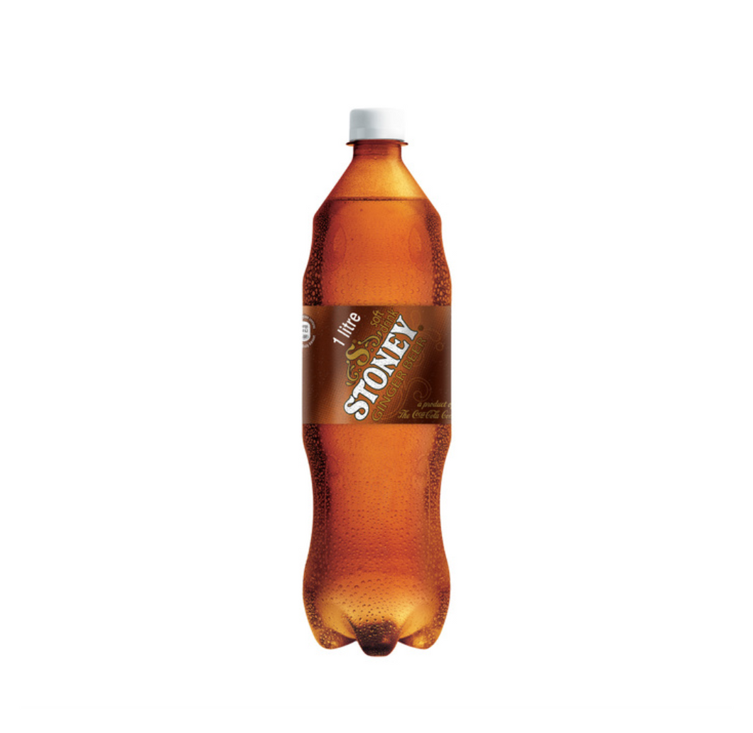 12 x 1 litre Stoney Ginger B Soft Drink
