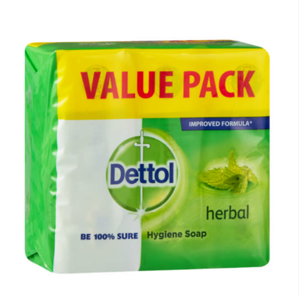 3 x 150 g Dettol Herbal Soap