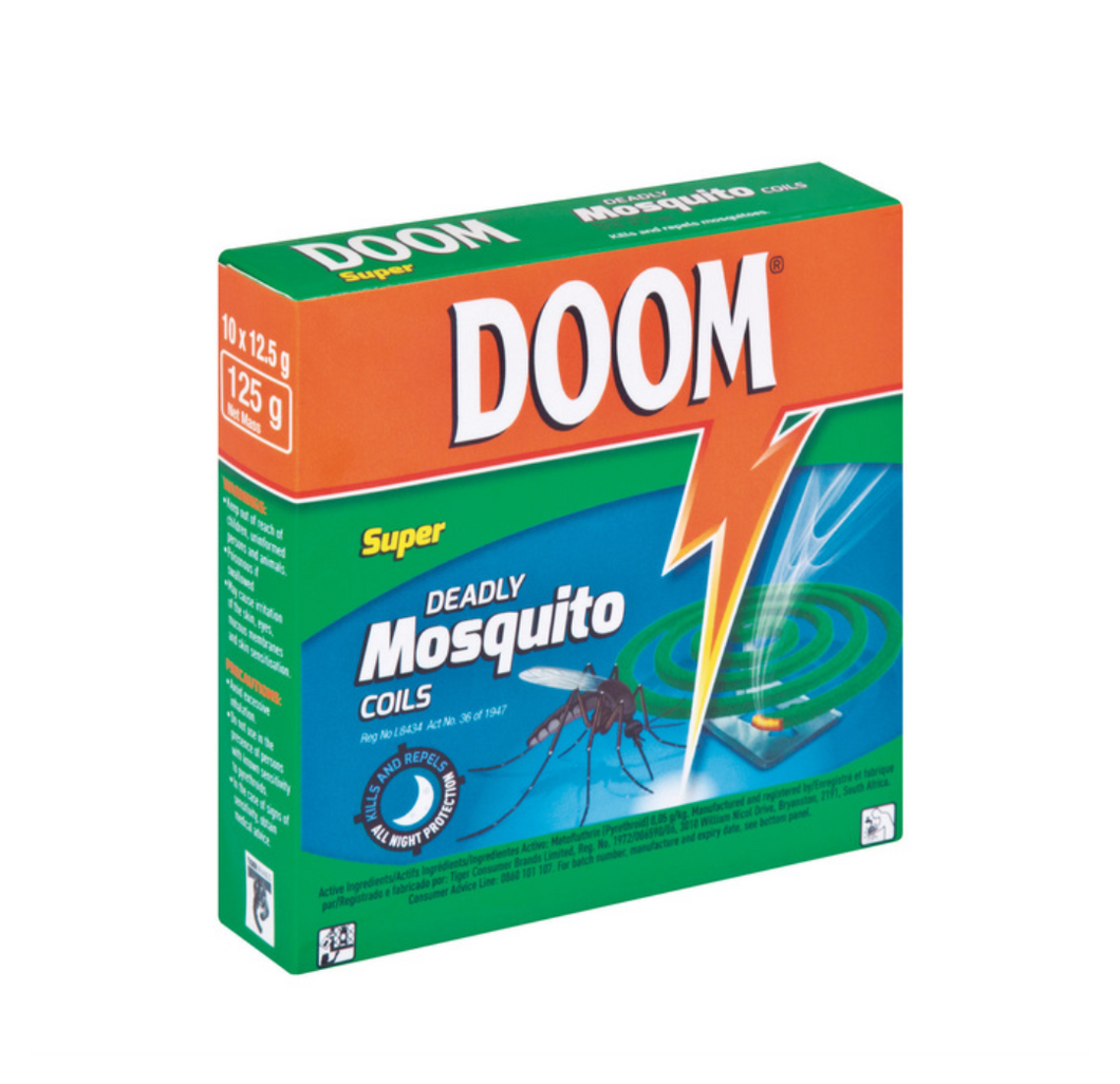 5 x 125 g Doom Mosquito Coil