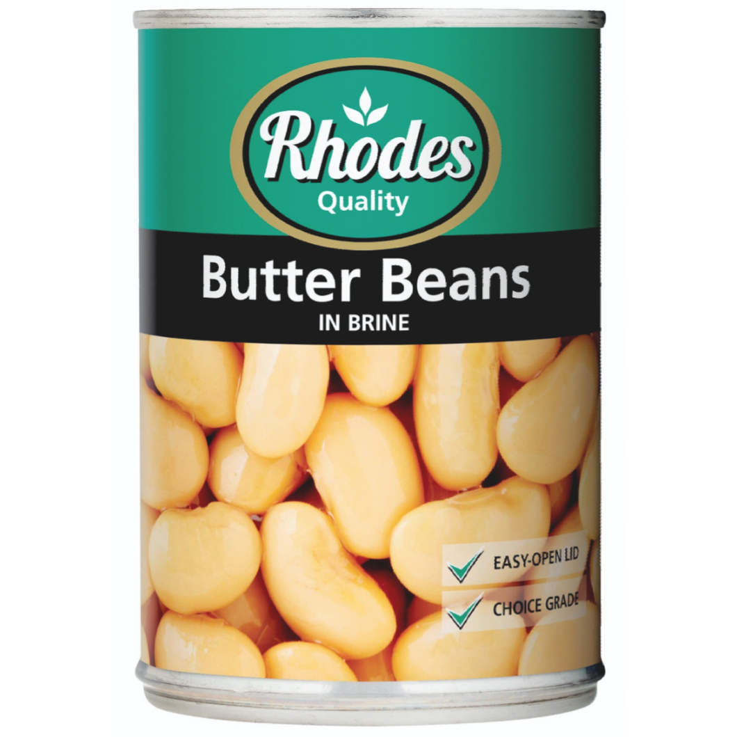 12 x 410 g Rhodes Butter Beans In Brine